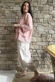 Benji Linen Wave Panel Jacket Wild Rose - 